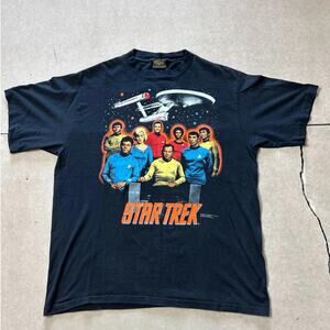 90s Vintage Star Trek Black Changes T Shirt Size XL